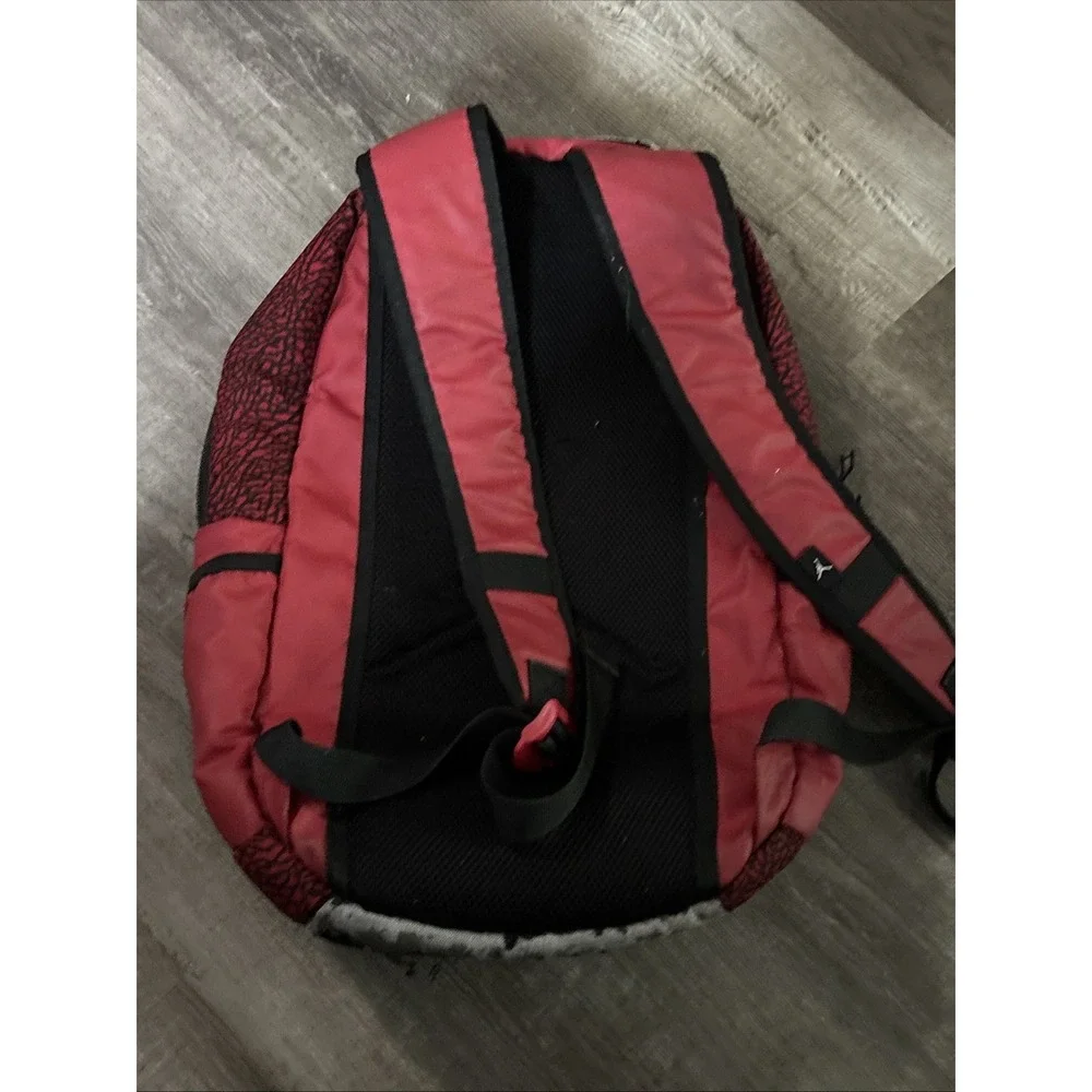 Michael Jordan Red Backpack Worn Stains 18